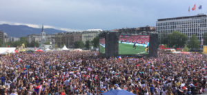 Mondial 2018 Russie Fan zone Genève Plainpalais