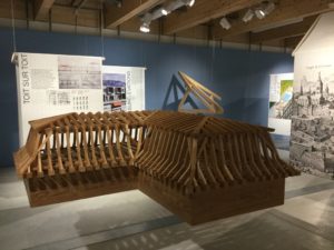 Exposition temporaire Bergues de Vessy, Maison de Futur, Genève le toit 2019