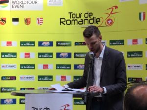 Tour de Romandie 2019 sponsor maillot jaune