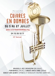 affiche festival musique france cuivre