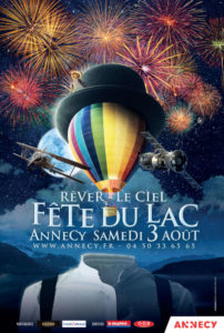 spectacle pyrotechnique feu d'artifice Annecy Affiche Rêver le Ciel Antonio Parente