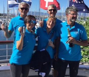 team féminin gagnant le Tour du Léman à l'aviron 2019 remise des prix Nautique 2019