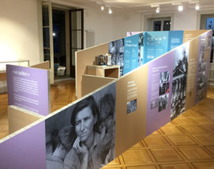 Exposition temporaire au Manoir à Cologny Genève enfances cachées reconstruction Anne Frank