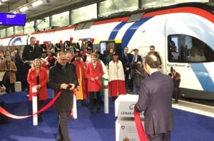 inauguration officielle Léman Express Genève Eaux-Vives 2019