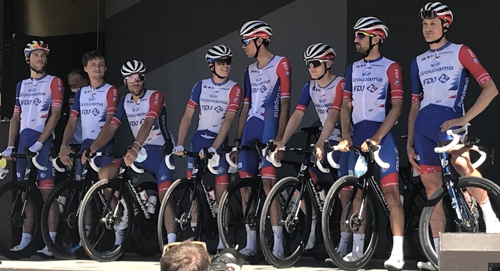 2022_letour_Tour_de_France_Aigle_presentation_equipes_Groupama_Pinot_Kung