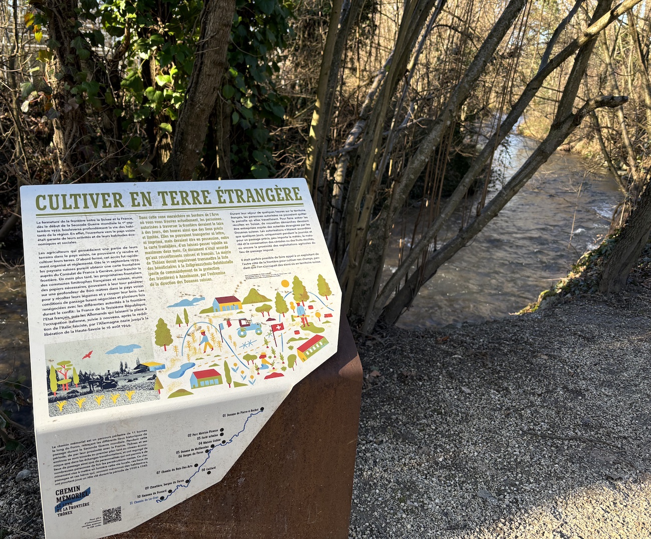 Geneve_Thonex_Gaillard_Sous_La_Villette_chemin_memorial_frontiere_Foron_cultiver_terre_etrangere