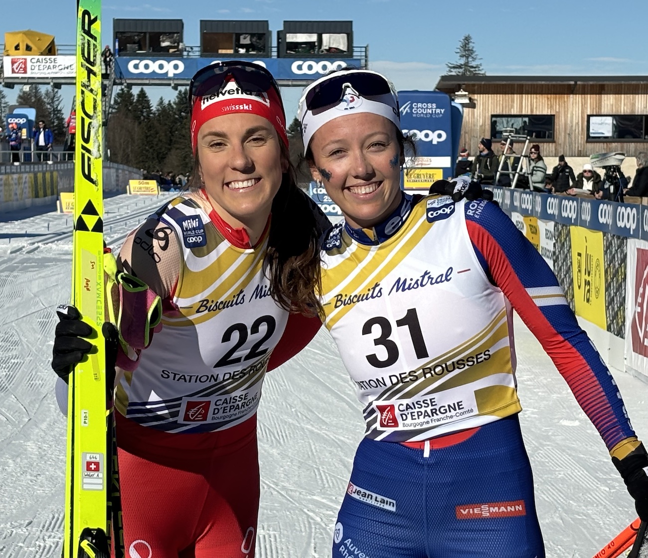 Rousses_Stade_nordique_tuffes_Coupe_Monde_ski_fond_FIS_2025_Femmes_Mass_Start_Classic_20km_Weber_Anja_CH_Gaillard_Justine_FRA