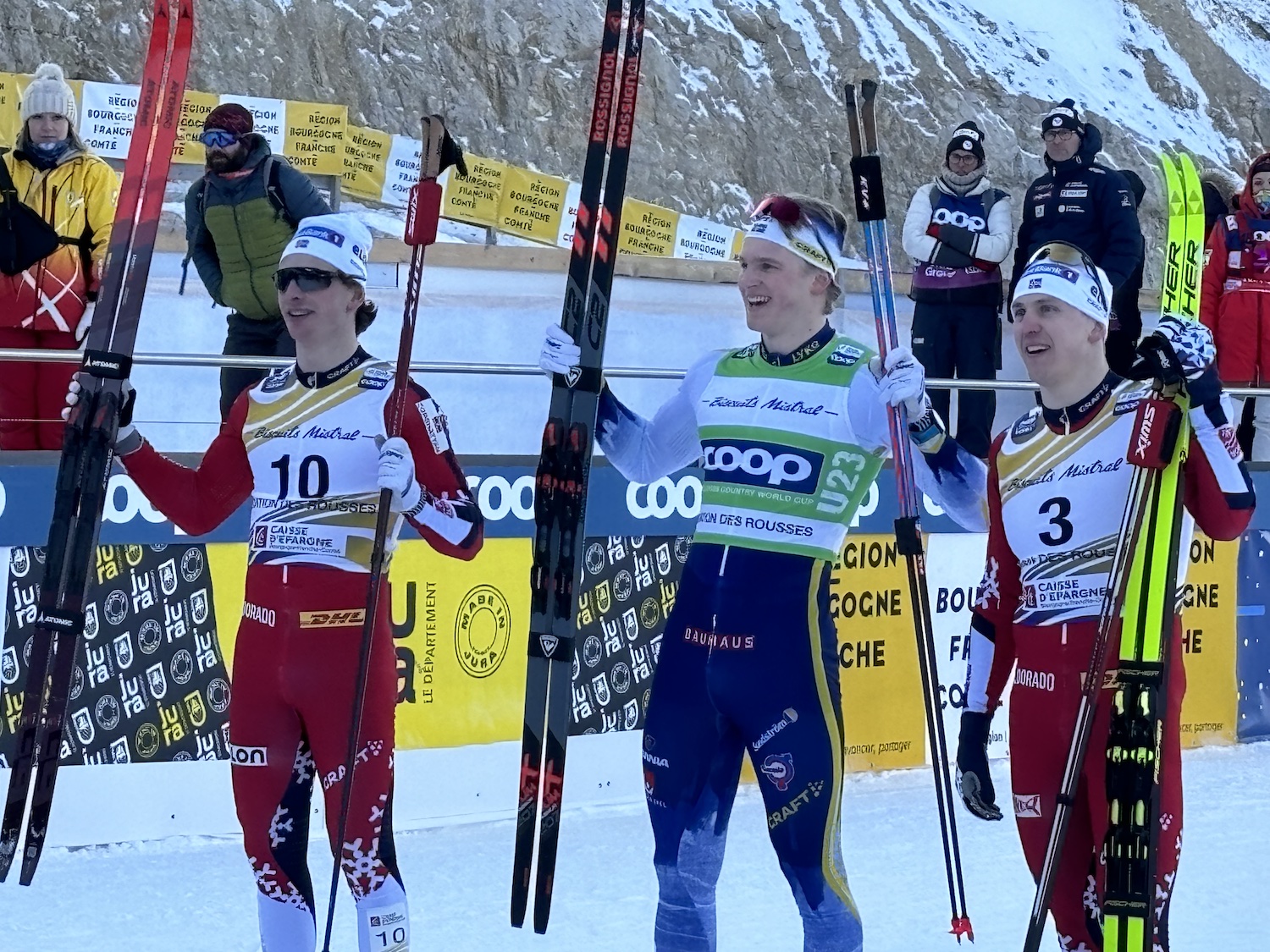 Rousses_Stade_nordique_tuffes_Coupe_Monde_ski_fond_FIS_2025_Finales_sprint_classique_hommes_Podium_Anger_Edvin_Evensen_Ansgar_Valnes_Erik