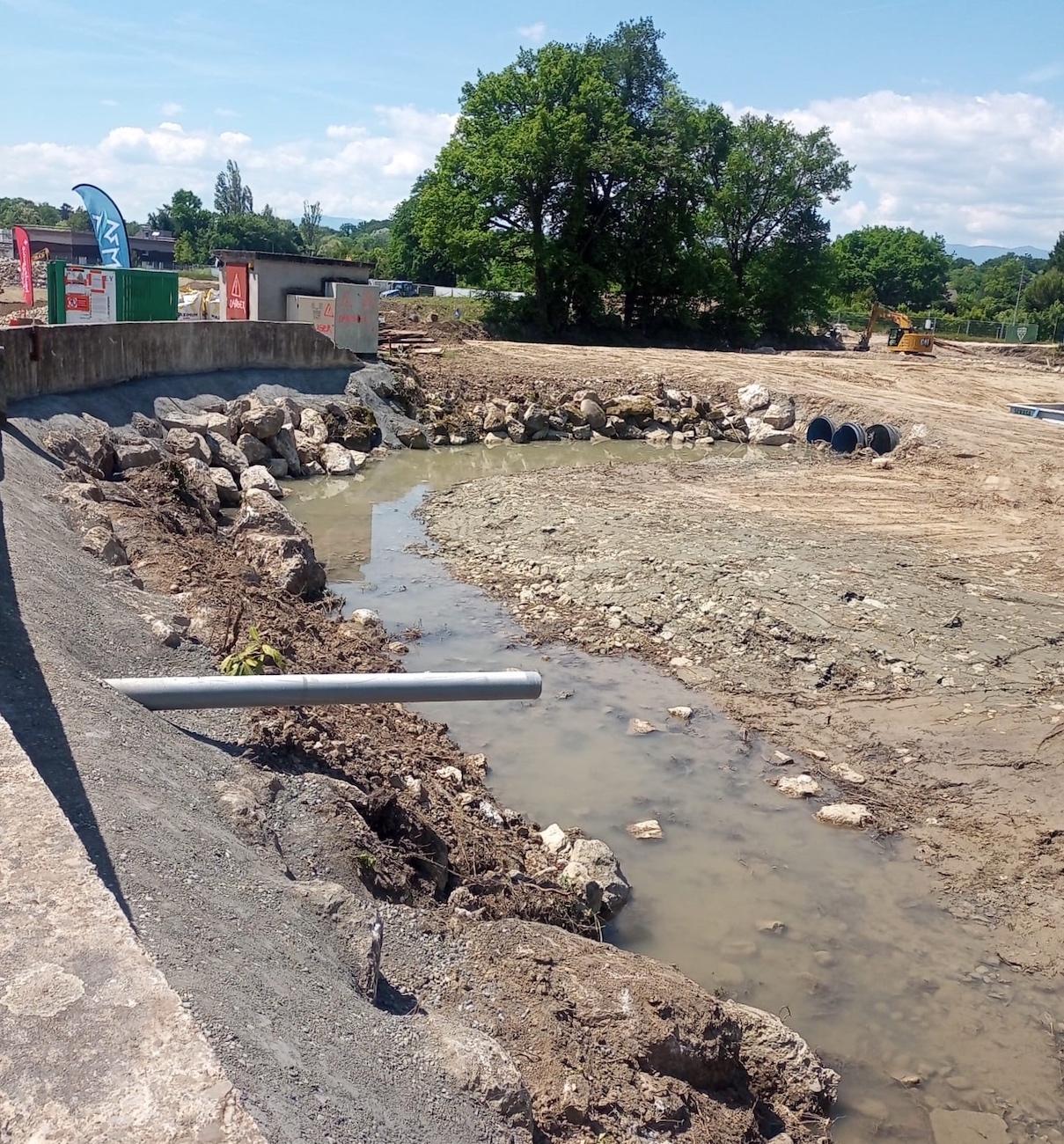 Gaillard_Foron_Chantier_renaturation_riviere_transfrontalier