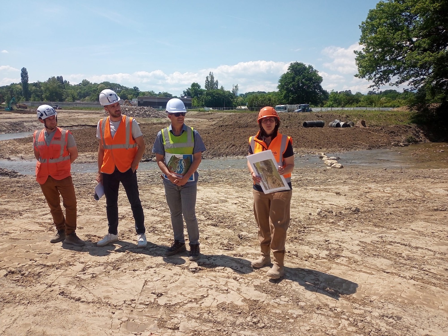 Gaillard_Foron_Chantier_renaturation_riviere_transfrontalier_visite