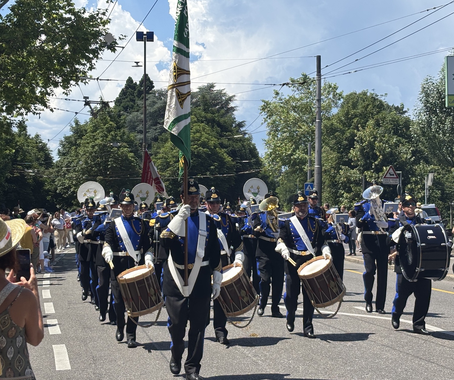 Lausanne_Montbenon_fete_gymnastique_2025_cortege_fanfare_police_cantonale_vaudoise