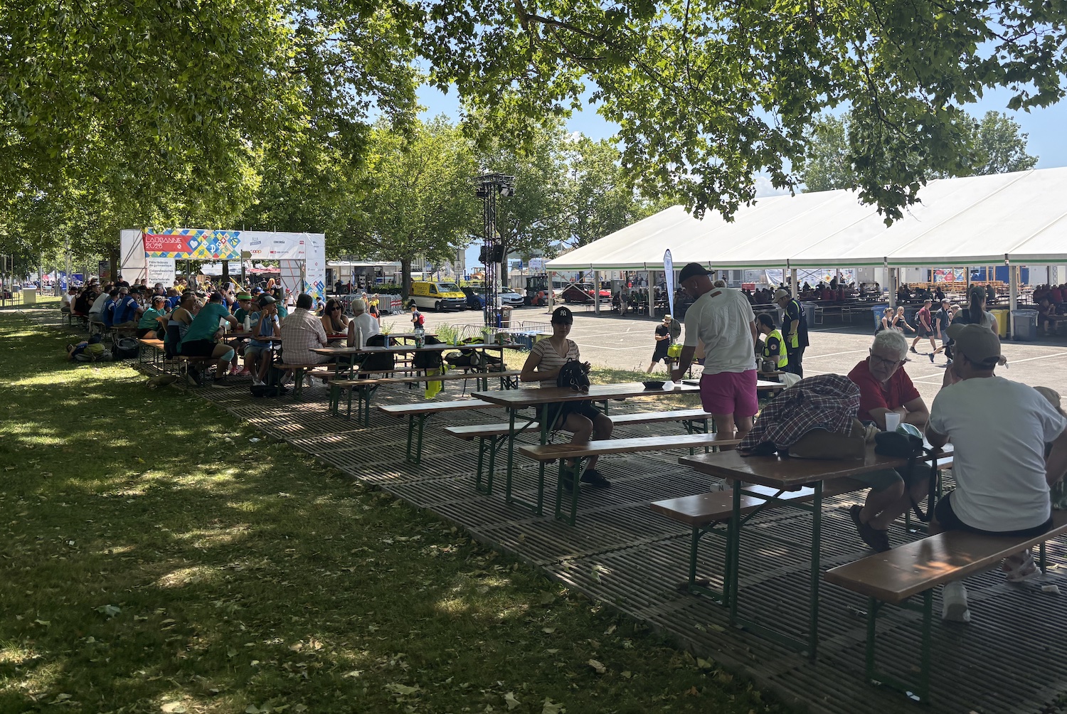Lausanne_Ouchy_Bellerive_fete_gymnastique_2025_installation_tente