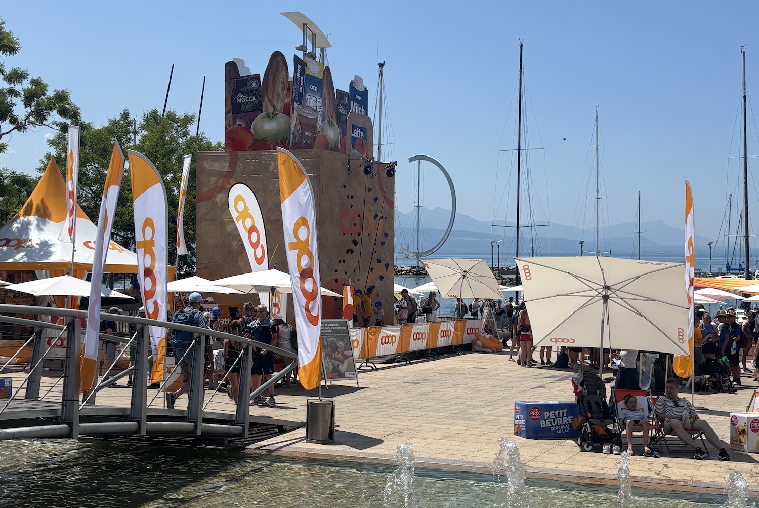 Lausanne_Ouchy_fete_gymnastique_2025_mur_grimpe