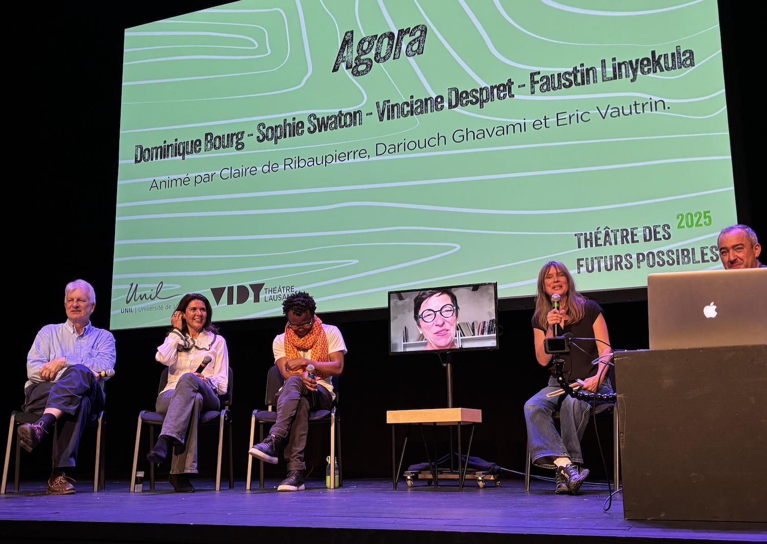 Lausanne_Theatre_Vidy_2025_Theatre_Futurs_possibles_Dominique_Bourg_Sophie_Swaton_Vinciane_Despret_Faustin_Linyekula_Claire_Ribaupierre